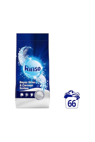 Rinso Beyaz Sirke Ve Çamaşır Sodası Beyazlar Için Toz Deterjan 10 Kg X1