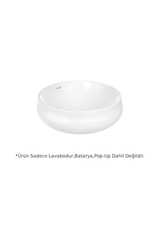 Creavit GO140 Gordo Tezgah Üstü Çanak Lavabo 40 CM - Beyaz