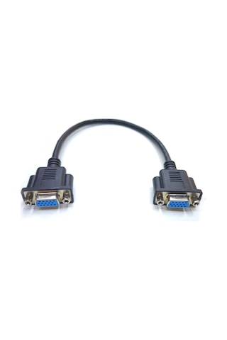 Vga Dişi Dişi Video Görüntü Kablosu 15 Pin Vga Kablo 30 Cm