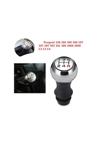 Peugeot 106 206 207 306 307 406 407 Için Vites Topuzu Metal Gövd