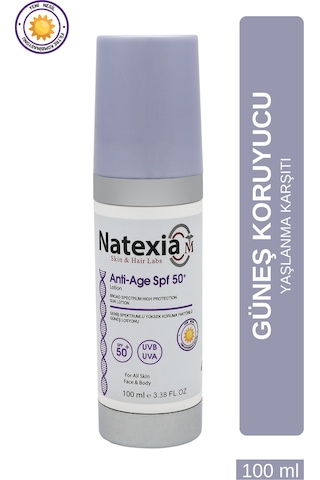Natexia Yaşlanma Karşıtı Ve Aydınlatıcı Anti-age Güneş Koruyucu Losyon SPF50+ 100 Ml