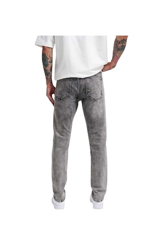 Siyah Efektli Random Slimfit Jean Pantolon Siyah