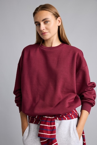 Defacto Oversıze Bisiklet Yaka Basıc Kalın Sweatshirt F9628ax26aubr115 Bordo-br115