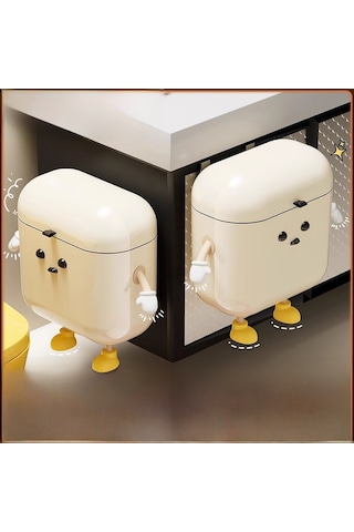 Konesam Duvar Takılı Kapaklı Çöp Kutusu - Banyo/mutfak Kullanıma Özel, Hafif Montaj, Su Ve Koku Engeli, Büyük Kapasite Diğer