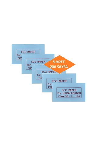 Ecg Kağıdı Nihon Kohden Fqw 50-2-100 Z Katlamalı 5 Adet 200 Sayfa
