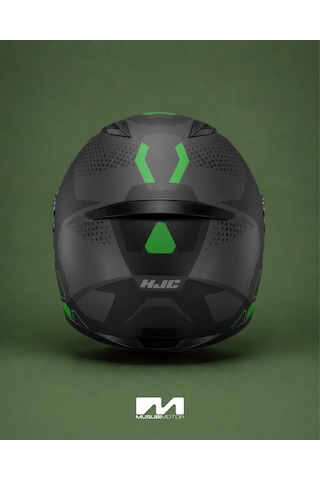 Hjc C10 Kask Aspa Mc4sf Yeşil-siyah