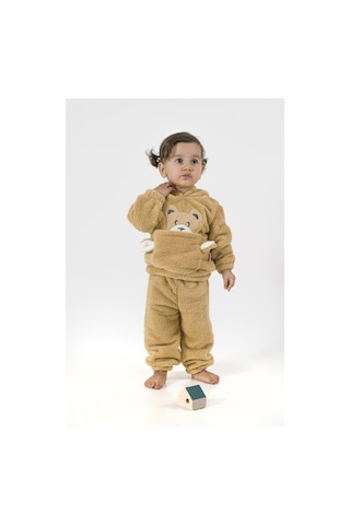Welsoft Peluş Unisex Kışlık Bebek Takımları Çocuk Giyim Bebek Kıyafeti Çocuk Kostümü Welsoft Takım Tkmwls 001