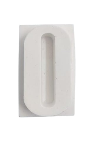 Boyanabilir Rakam Obje - 0 - Sıfır 4,5x2,7cm