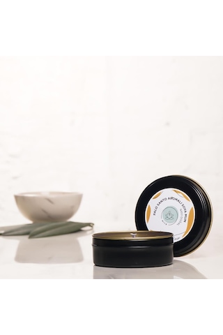 Mitr Palo Santo Aromalı Metal Soya Mum Çok Renkli