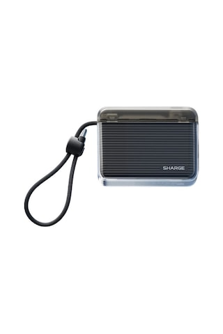 Sharge Flow Go 10000 Mah Dahili Type-c Kablolu Kompakt Powerbank Taşınabilir Hızlı Şarj Cihazı Siyah