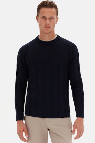 Twn Slim Fit Lacivert Rib Örgü Kazak 3ec063302441m 101
