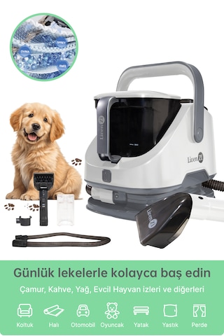 Livenzi Jjb-737-ıı Koltuk Halı Yıkama Ve Leke Çıkartma Makinesi-beyaz