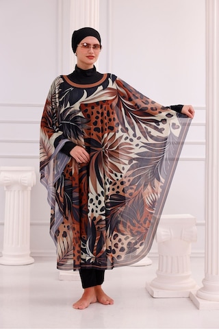 Tarzını Seç Kimono Pareo - Tesettür Pareo - Marmaris Model 240x135 Cm Çok Renkli
