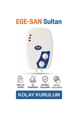 Elektrikli Şofben Sultan - Kurulum Yönlendirmeli