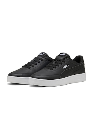 Puma Court Classic Clean Siyah Kadın Sneaker 000000000102266513 Siyah-beyaz