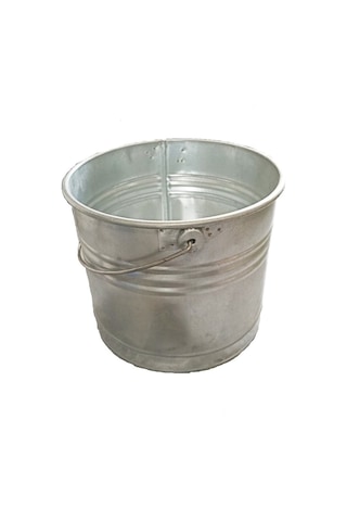 Onurçeşitpazarı Metal Galvaniz Su Kovası 29 Cm Yuvarlak Su, Süt Kovası Diğer