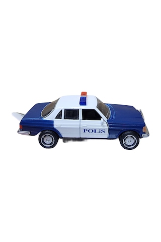 Metal Nostaljik Çek Bırak Polis Model Araba Açılır Kapı Yumuşak Lastik 11 Cm