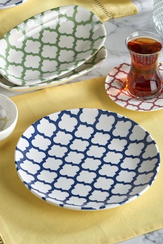 Neva N3457 Budapeşte 24 Parça Desenli Porselen Kahvaltı Takımı