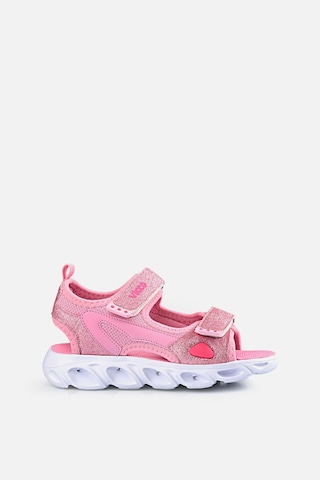 Vicco Roy Işıklı Kız Çocuk Pembe Sandalet Pembe