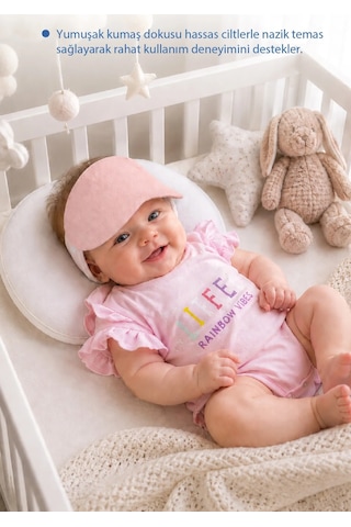 Babyjem Kepçe Kulak Önleyici ve Uyku Bandı Pudra