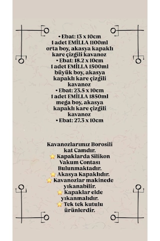 3'lü Akasya Kapaklı Cam Kavanoz Seti Mien Büyük Boy Kahve, Bakliyat&kuruyemiş Saklama Kabı Kahverengi - Şeffaf