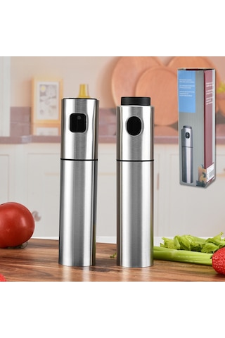 Hombey Stainless Steel Zarf Yağ Spreyi - 100ml Ev Fırın Ve Barbekü İçin Hassas Dağıtım, Çelik Materyal, Mutfak Gereci