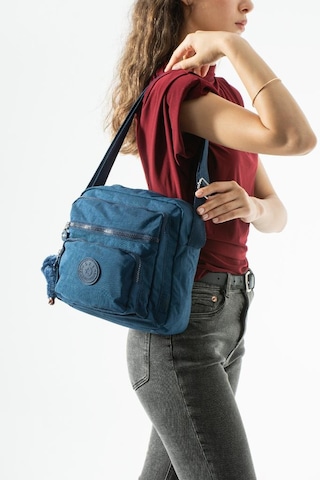 Baginn Kadın Postacı Çanta 28 32 Cm 571 Collection Klinkır Hafif Yağmur Geçirmez Klinkır Kumaş Çok Cepli Lacivert