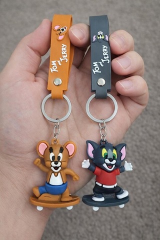 2 Li Patenli Tom Ve Jerry Anahtarlık