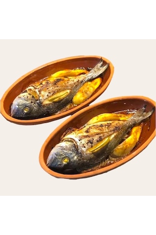 6'lı Toprak Sırlı Balık Güveci-balık Tavası 27x13x4