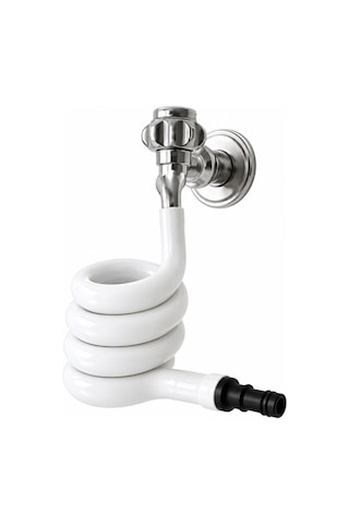 Wc Hortum Matik Beyaz Spiralli Hortum Wc Taharet Matik Esnek Klozet Taharet Hortumu 70-90cm