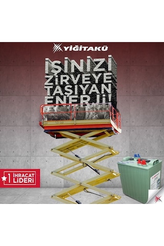 6 Volt 225 Ah-Amper Deep Cycle Series Akü Yffp6-225 Yiğit Akü