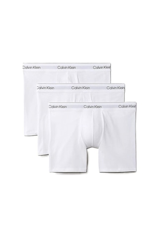 Calvin Klein Erkek 3 Lü Boxer Nb4394-100-9101 Beyaz