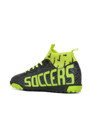Erkek Çocuk Halısaha Çoraplı Çivisiz Futbol Spor Ayakkabısı F35hs Siyah - Sarı