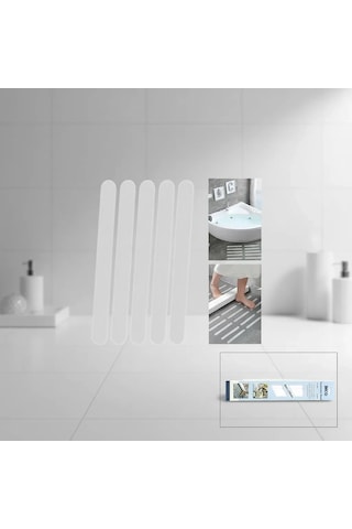Banyo Ve Islak Zeminler İçin 6 Parçalı Kayma Önleyici Bant Seti 2x38 Cm Diğer