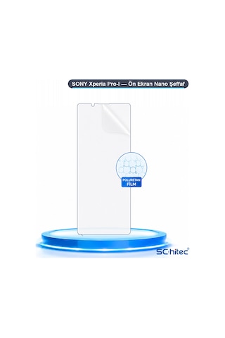 Xperia Pro-ı Uyumlu Ön Yüzey Nano Şeffaf Hidrojel Ekran Koruyucu 83788231