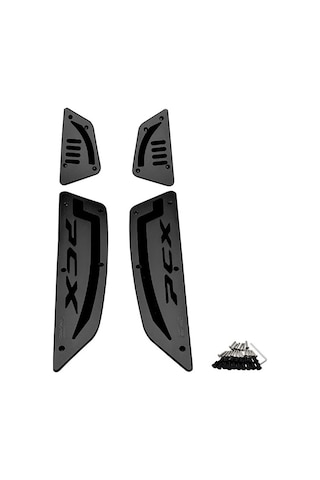 Honda Pcx 125 2025-2026 Basamak Paspas Seti Metal Modifiye Siyah Renk Siyah