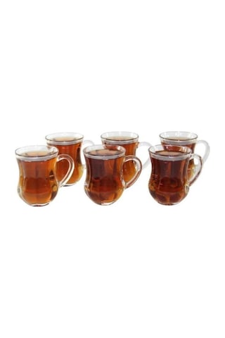 Paşabahçe 55373 Dem Kulplu Çay Bardağı 6 Lı