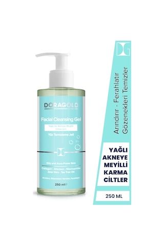 Doragold Yağlı ve Akneye Meyilli Ciltler Yüz Temizleme Jeli 250 ML