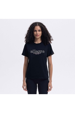 Ellesse Ef445-bk Bisiklet Yaka Kadın T-shirt - Siyah