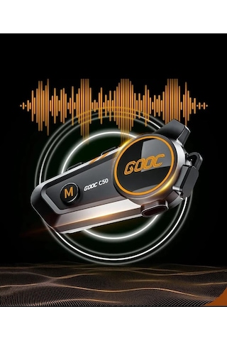 Motosiklet Kask Kulaklık Intercom Işıklı İnterkom Türkçe Menü