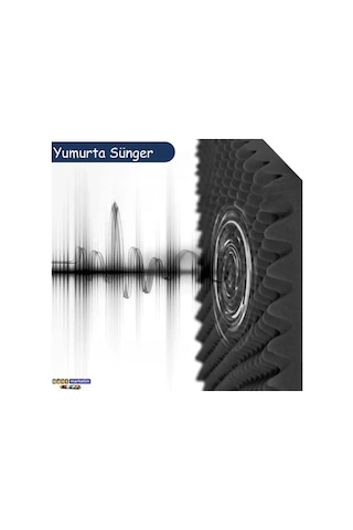 Akustik Yumurta Sünger 25mm 60 Dns Yanmaz 50x50cm 10 Adet + 1 Sprey Yapıştırıcı Bant Marketim