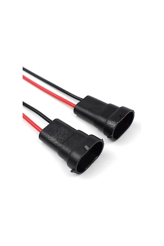 Teltree Araç Feneri Bağlantı Kablosu - Su Geçirmez H11/h9/h8/880/h16jp Soket, Pratik Plastik Taban, 14cm Uzunluk