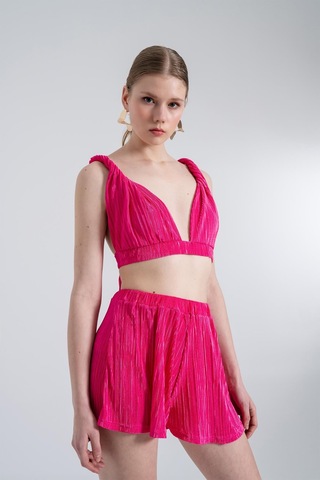 Holly Lolly Beli Lastikli Mini Comfy Şort Pembe