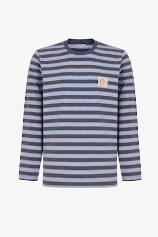 Penti Erkek Blue Weekend Çizgili Uzun Kollu Jogger Pijama Takımı Çok Renkli