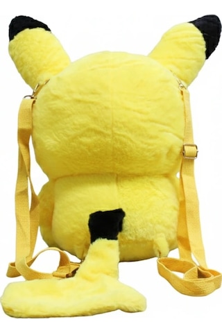 Sevimli Peluş Pikachu Sırt Çantası Alk3004 Çok Renkli