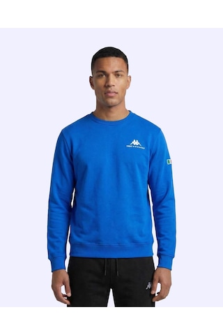 Kappa Talie Crewneck Erkek Mavi Regular Sweatshirt