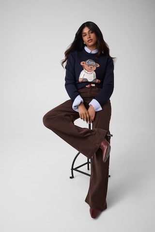 Guess Alicia Kadın Triko Kazak W6br84z1927 Lacivert