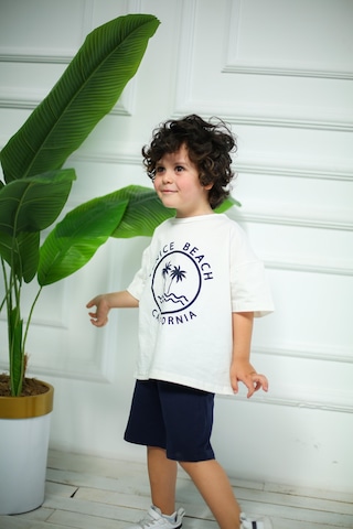 Miababy California Baskılı İkili Takım Lacivert