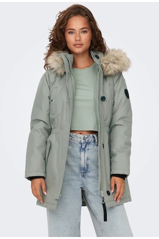 Only Kapüşonlu Yeşil Kadın Parka 15304625 001