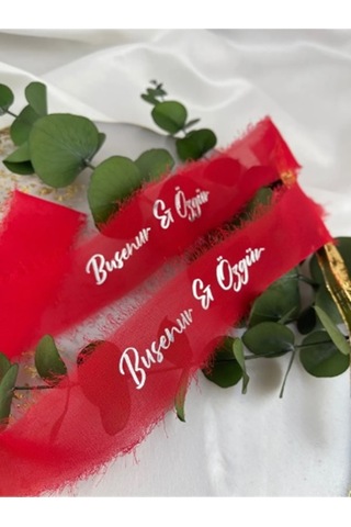 İsimli Söz Nişan Kurdelesi - İpek Kurdelesi K-1